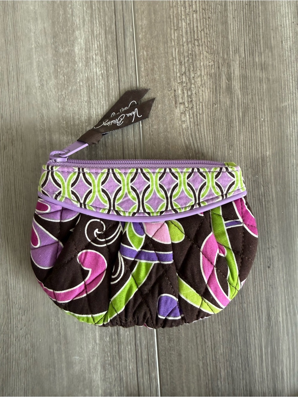 Vera Bradley Purple Punch Coin Purse NWOT